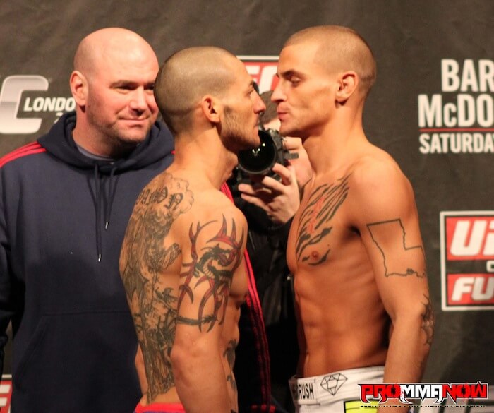 poirier vs swanson staredown